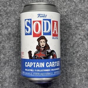Funko Pop Soda Can : Captain Carter (What If) Marvel - Vinyl Figure Toy - Common